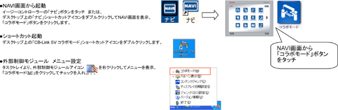 コラボモードを起動する
