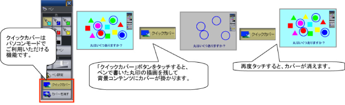 クイックカバーを利用する