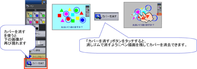 クイックカバーを利用する